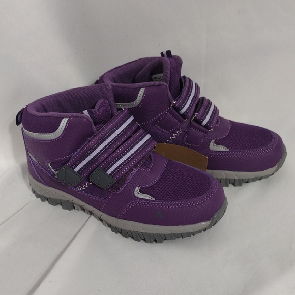 NWT Pacific Mountain Girls Oslo Purple Gray Hiking Boots Size 2